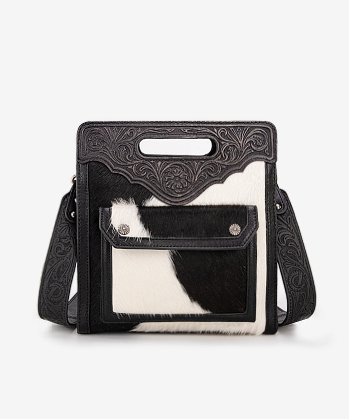 Trinity Ranch Genuine Cowhide Crossbody Bag for Women - Stylish Leather Shoulder Purse for Daily Use, Travel & Shopping