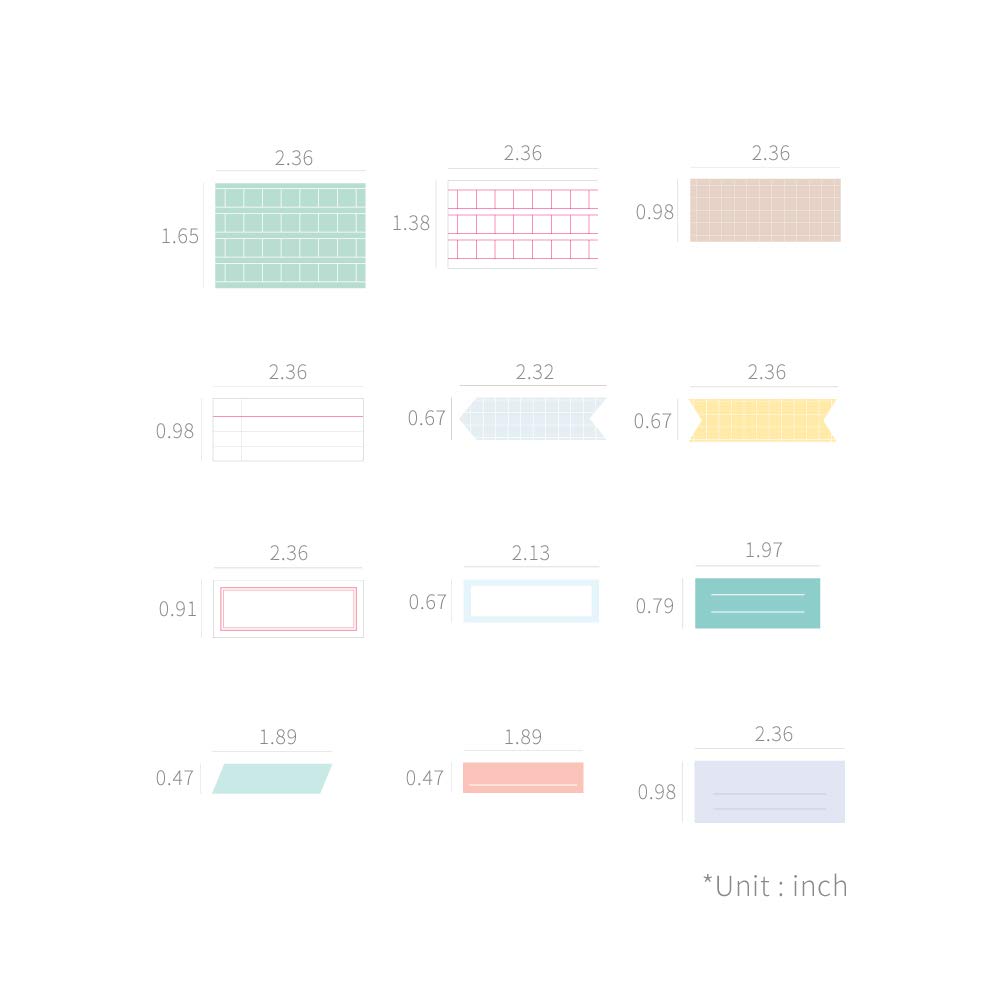 Monolike Message & Label Sticker Set Version 2 - Mini Cute Stickers for Notes, Planners, Journals & Organizing | Index Stickers for Office, School & DIY Crafts