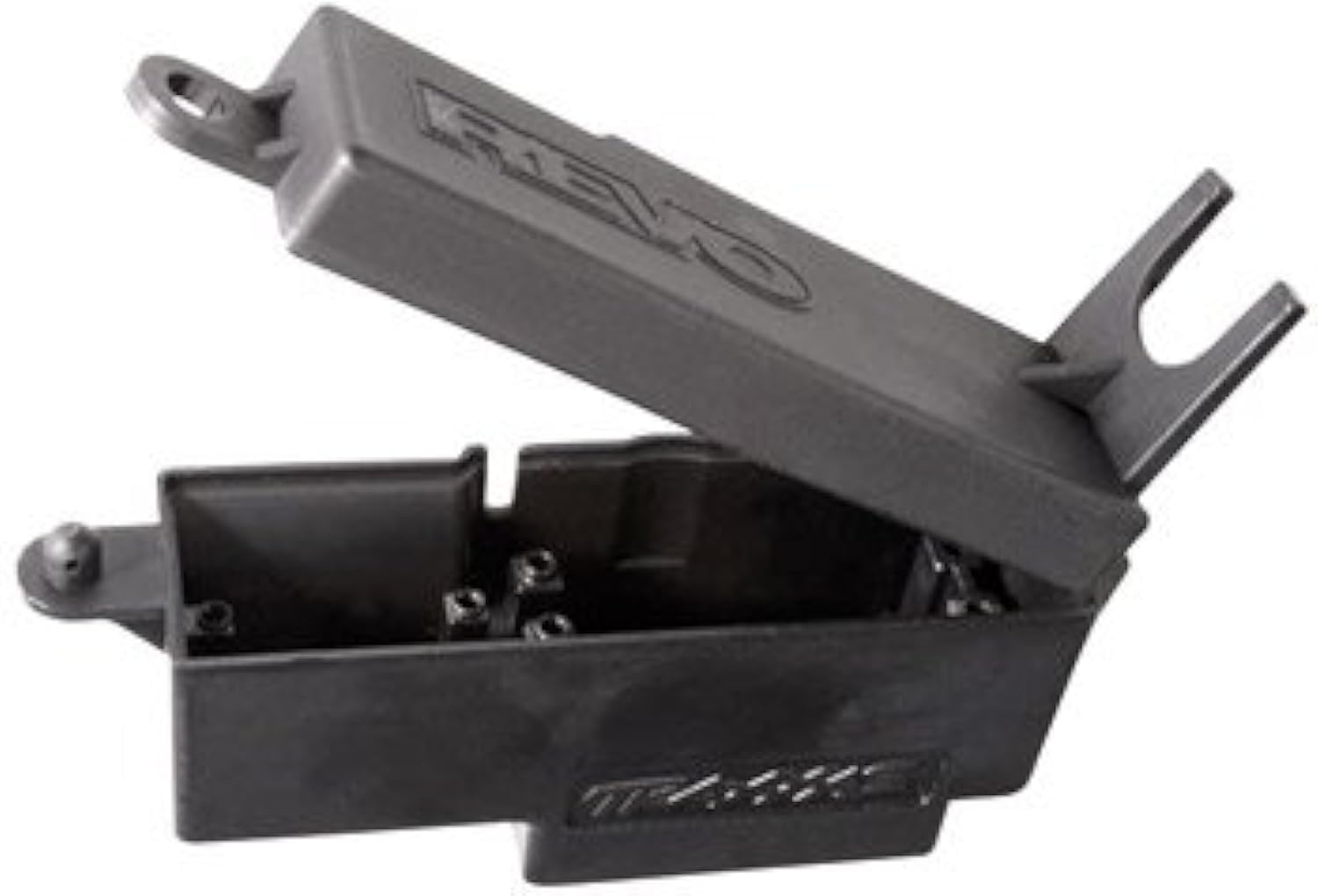 Traxxas 5325X Electronics Box and Cover Set - 9-Piece Waterproof RC Car Accessories for Traxxas X-Maxx, E-Revo, and Rustler Models - Perfect for Off-Road Racing and Outdoor RC Adventures