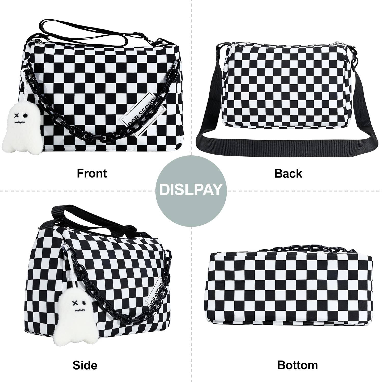 DOB SECHS Women's Small Crossbody Purse - Stylish Messenger Shoulder Bag for Daily Use, Travel & Shopping - Compact & Lightweight Design with Adjustable Strap