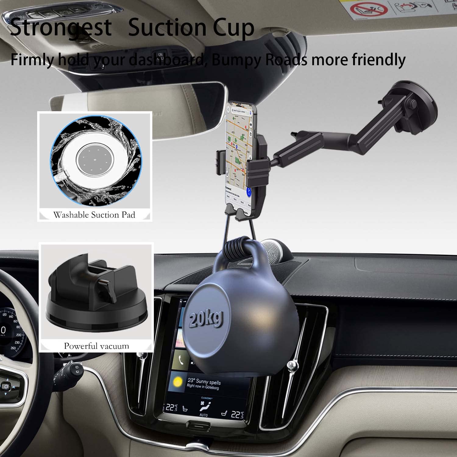 Truck Phone Mount - 16.9
