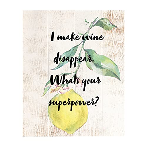 Rustic Lemon Kitchen Wall Decor - Farmhouse Style Wall Art for Kitchen & Bathroom | Perfect for Home, Apartment, and Restaurant Decor