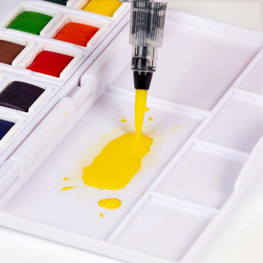 Derwent Watercolour Paint Pan Set of 12 - Premium Artist Watercolor Paints for Professionals & Beginners - Perfect for Sketching, Painting & Mixed Media Art Projects