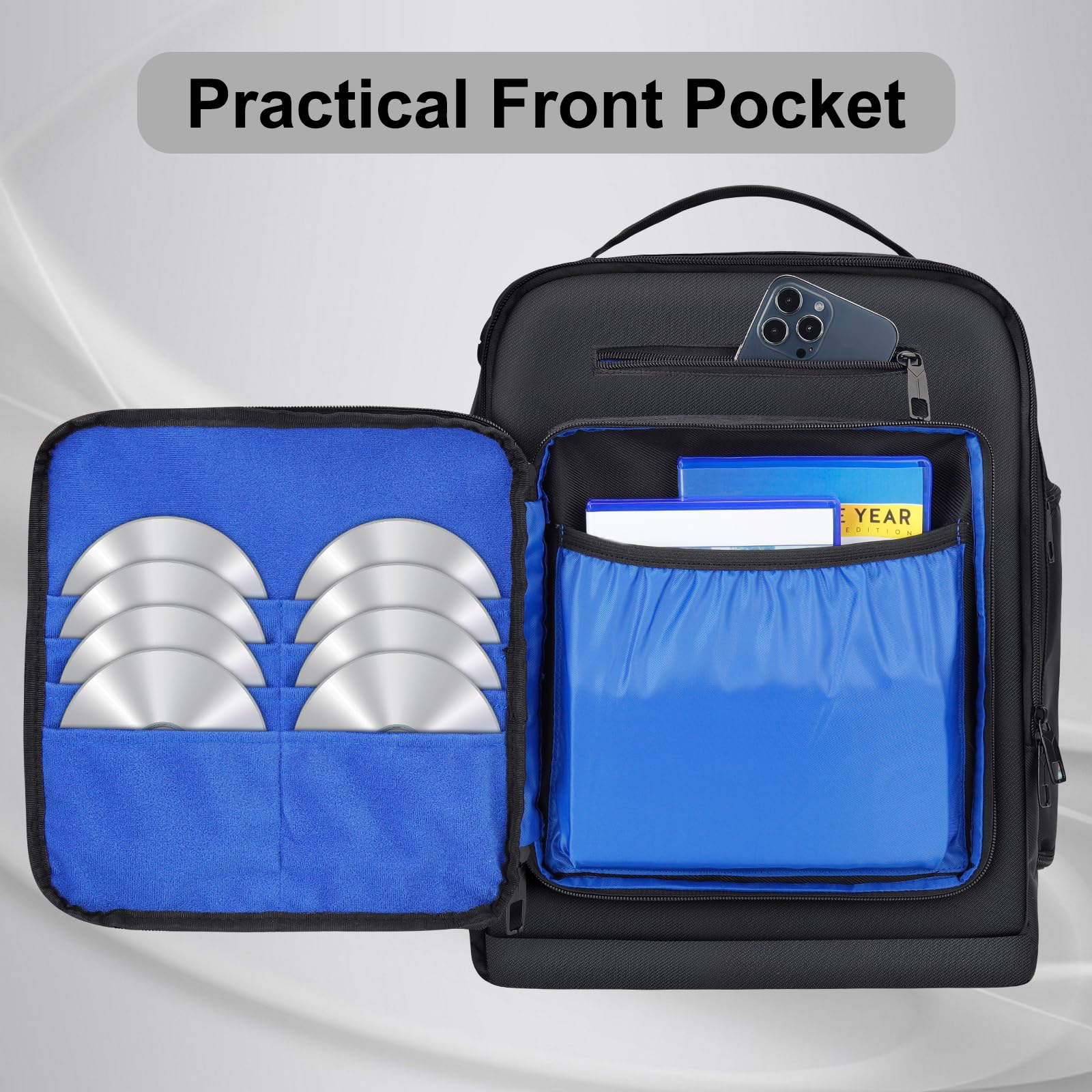 PS5 Gaming Backpack - Protective Travel Case for Playstation 5 Console, 15.6” Laptop & Accessories | Waterproof Portable Organizer with Headset Storage | Perfect for Travel, Commuting & Gaming Events