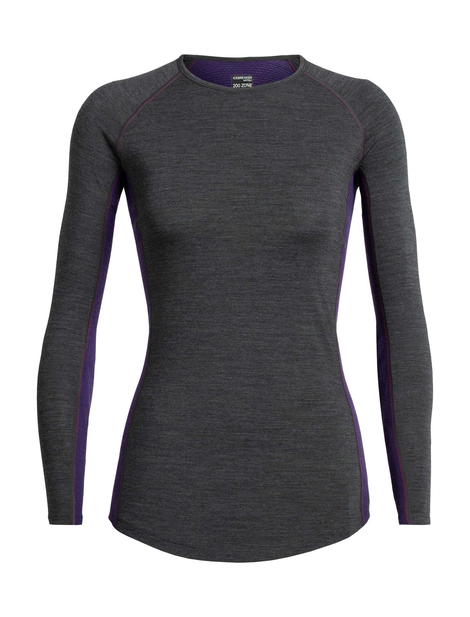 200 Zone Women's Long Sleeve Crew Neck Thermal Shirt - Soft Warm Base Layer for Cold Weather, Outdoor Activities & Winter Sports