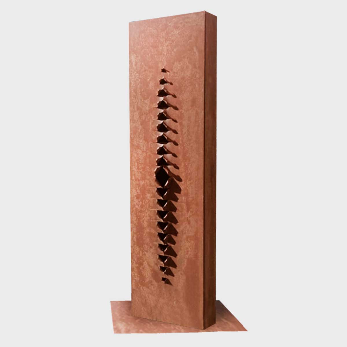Lisca Corten Steel Sculpture - Modern Outdoor Garden Art for Patio, Yard, and Home Decor