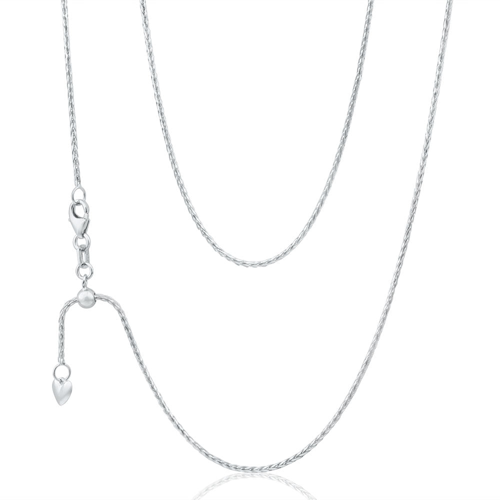 9ct White Gold Wheat Chain - Elegant & Durable Jewelry for Women & Men - Perfect for Everyday Wear, Gifts & Special Occasions