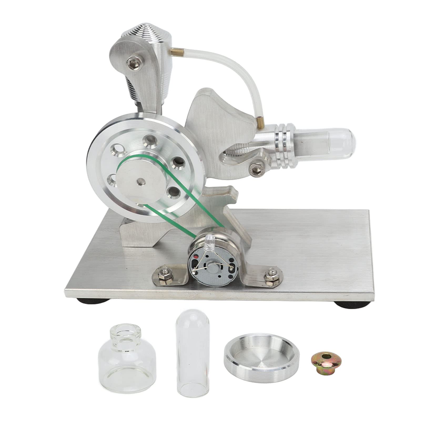 Hot Air Stirling Engine Model with Colorful LED - CNC Multifunctional Educational Toy for Physics Learning, Science Experiments & Teacher Demonstrations | Perfect for Classroom, STEM Projects & Home Science Kits