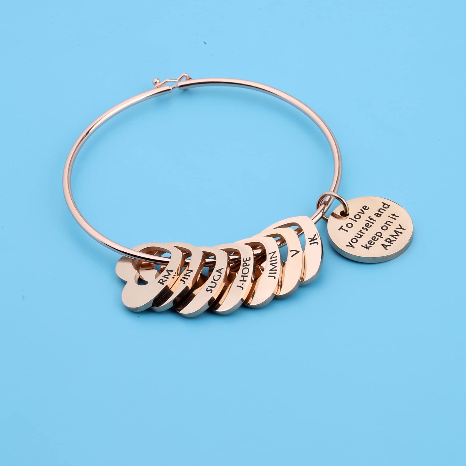 WSNANG Military Appreciation Bracelet - DIY Jewelry Making Kit for Army Fans, Self-Love Gift, K-Pop Fan Accessories | Perfect for Concerts, Fan Meetings & Military Support Events