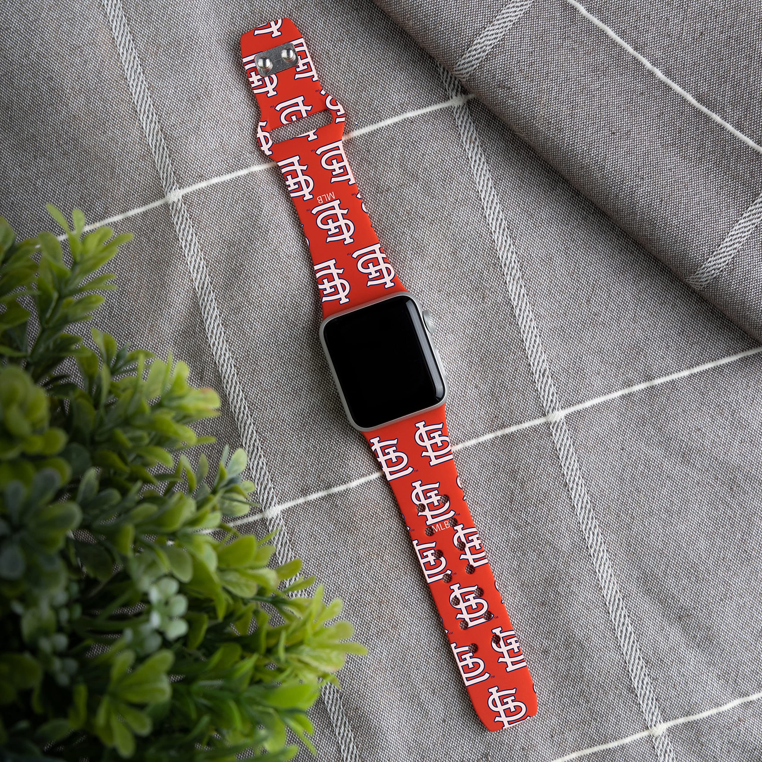 St. Louis Cardinals HD Apple Watch Band - Compatible with All Apple Watch Models - Perfect for Game Day, Sports Fans & Cardinals Supporters