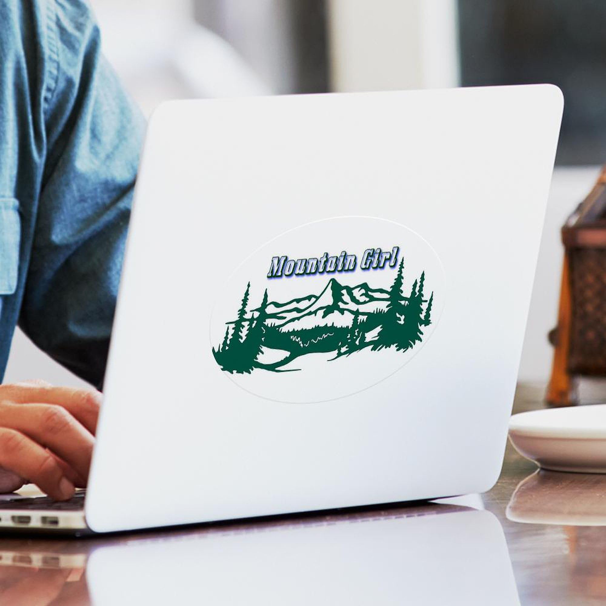 The String Cheese Incident Mountain Girl Oval Car Bumper Sticker - Decorative Vinyl Sticker for Cars, Laptops, Water Bottles | Perfect for Music Fans, Outdoor Enthusiasts & Festival Goers