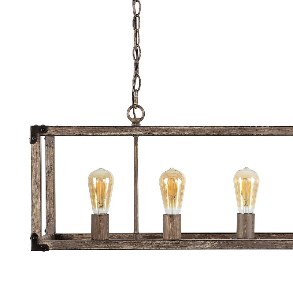 Rustic Farmhouse Adjustable LED Pendant Light - 8.13