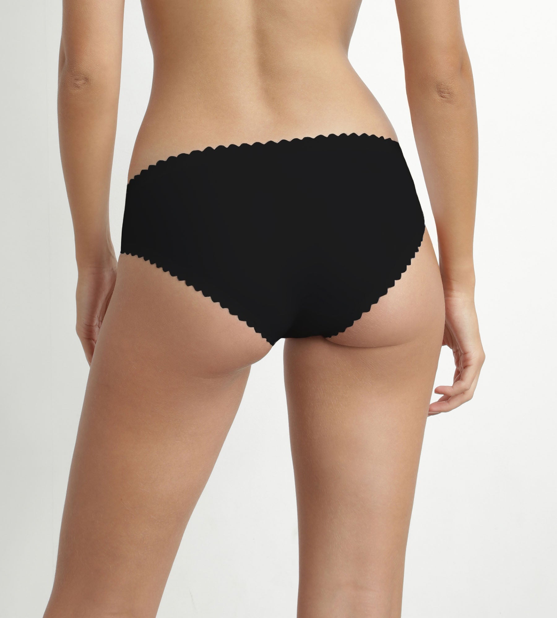 Black Microfiber Culotte - Ultra Soft & Comfortable Underwear for Women | Perfect for Everyday Wear, Yoga, and Lounge