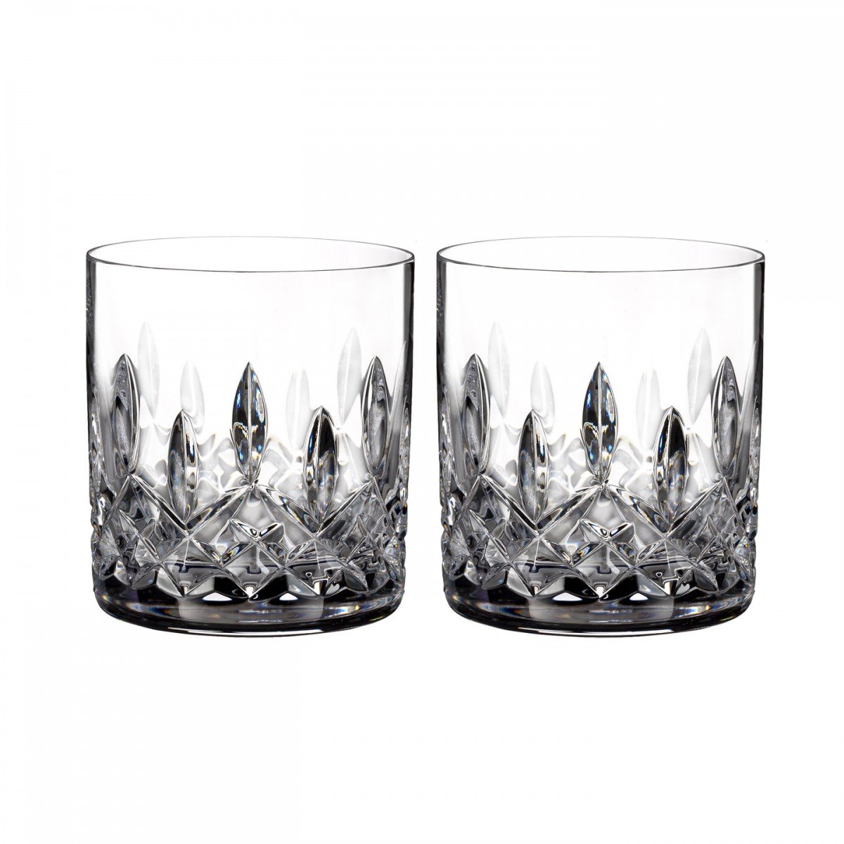 Waterford Connoisseur Lismore Straight Tumbler Set of 2 - Premium Crystal Glassware for Whiskey, Cocktails & Elegant Entertaining