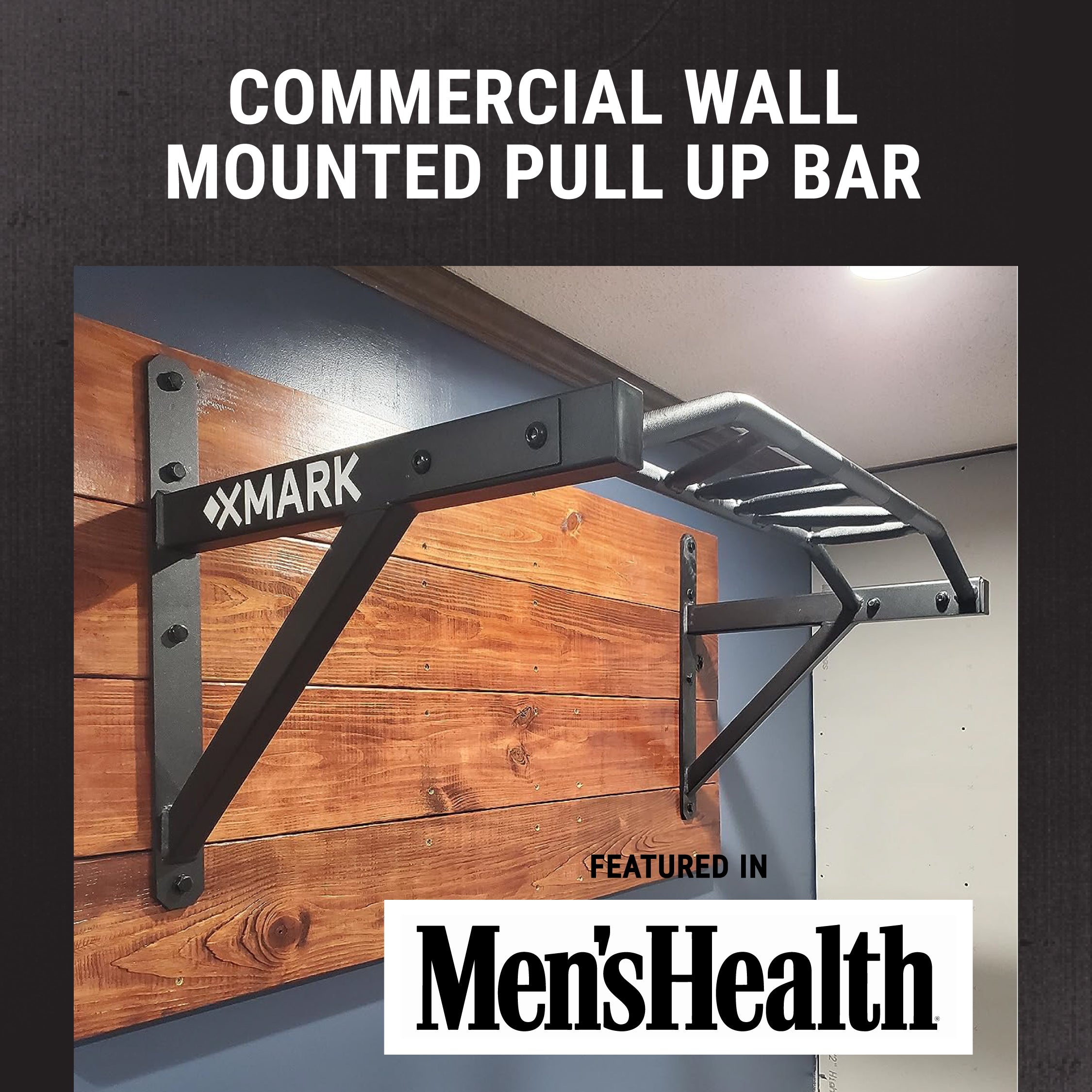 Commercial Wall Mounted Multi-Grip Pull Up Bar - Heavy Duty Home Gym Equipment for Strength Training - Perfect for Home Workouts, CrossFit & Bodybuilding