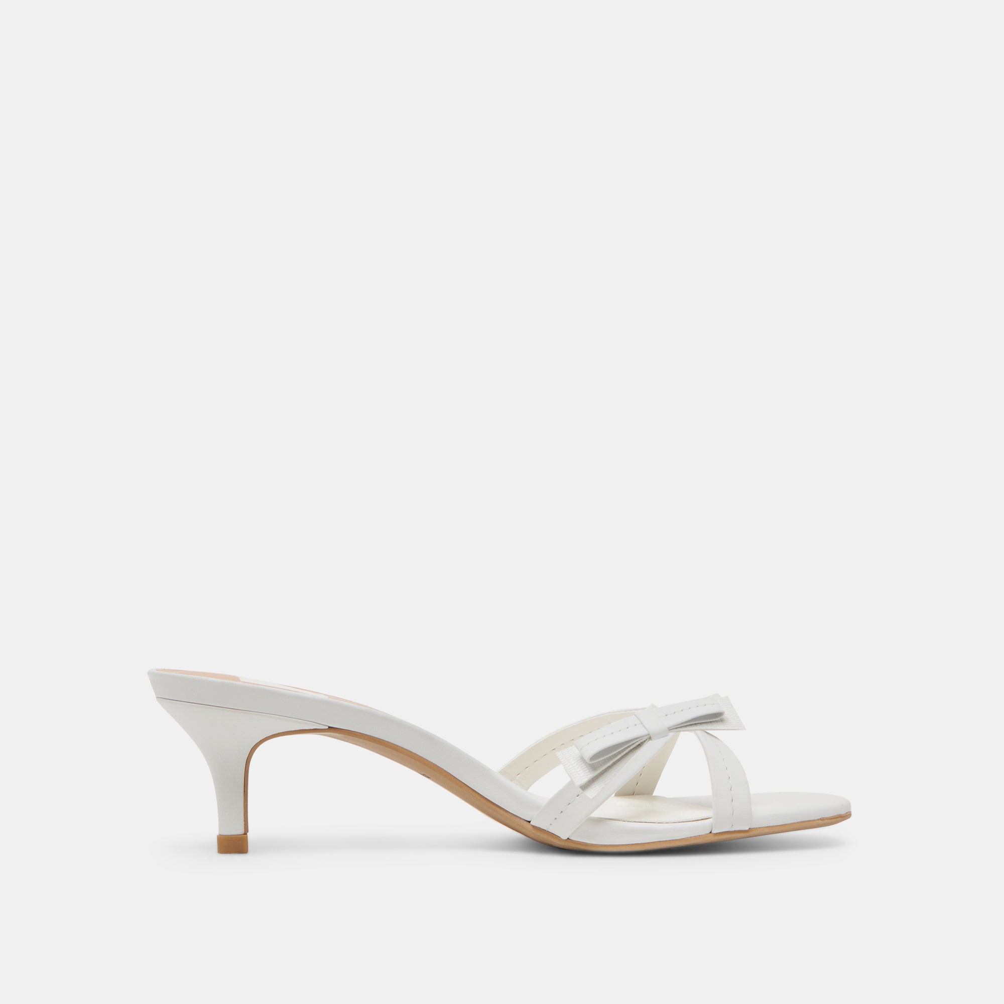 TERISA Women's White Leather Heels - Comfortable High Heel Pumps for Office, Party & Wedding - True White Genuine Leather Dress Shoes