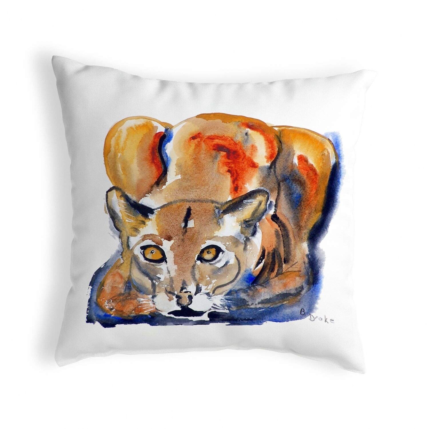 Betsy Drake KS411 12x12 Inch Decorative Throw Pillow - Multi-Color for Living Room, Bedroom & Sofa