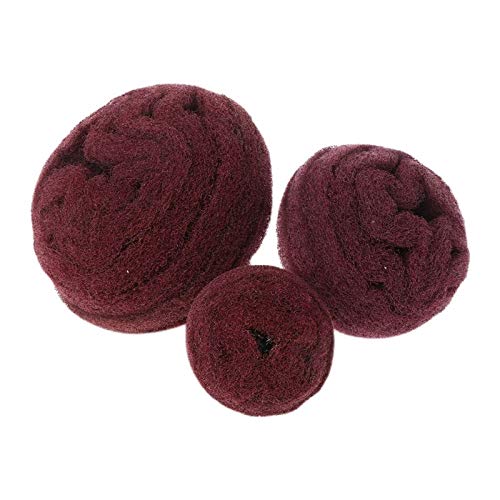 1Pc 6mm Shank Scouring Pad Grinding Head - Power Tool Accessories Nylon Fiber Polishing Wheel Grinder Brushes for Metal, Wood & Plastic - (50mm Red) - Perfect for Rust Removal, Surface Finishing & DIY Projects