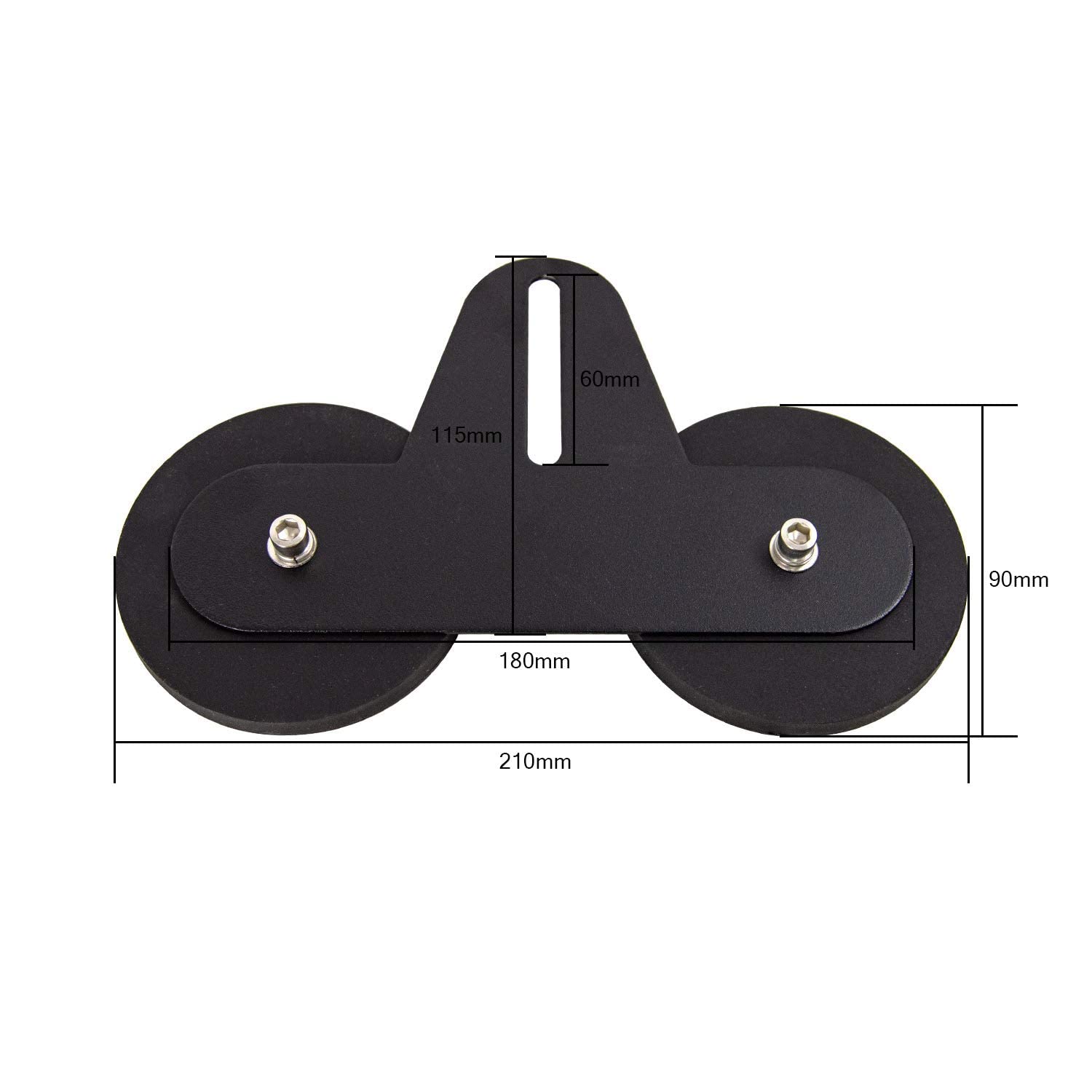 2PCS Universal Magnetic Mounting Brackets for LED Light Bars, Off-Road Driving Lights, Fog Lights & Work Lights - Heavy Duty Sucker Holder Magnet Base for Hood, Roof & Truck Mounting - Perfect for Off-Roading, Camping & Emergency Lighting