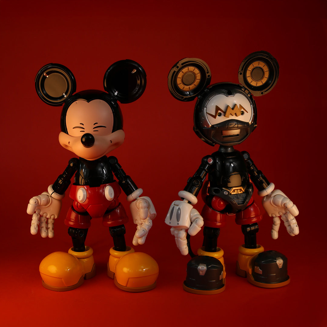 Heat Bubby Figure Mecha Mickey Mouse Classic Version - Collectible Robot Disney Toy for Fans & Decor, Perfect for Display, Gifts, and Anime Collections