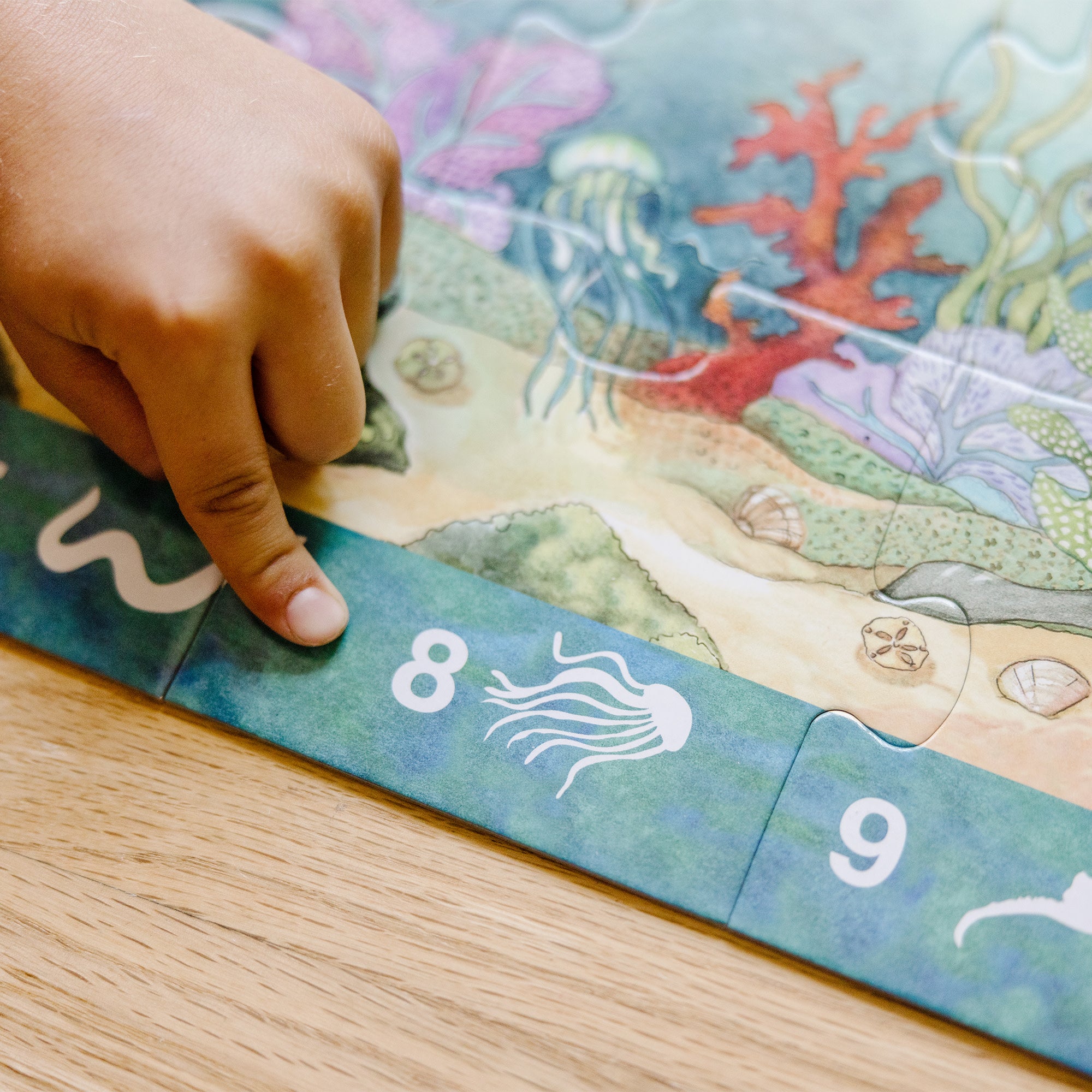 48-Piece Search & Find Beneath the Waves Ocean Floor Puzzle - Fun Underwater Adventure Game for Kids & Family Game Night