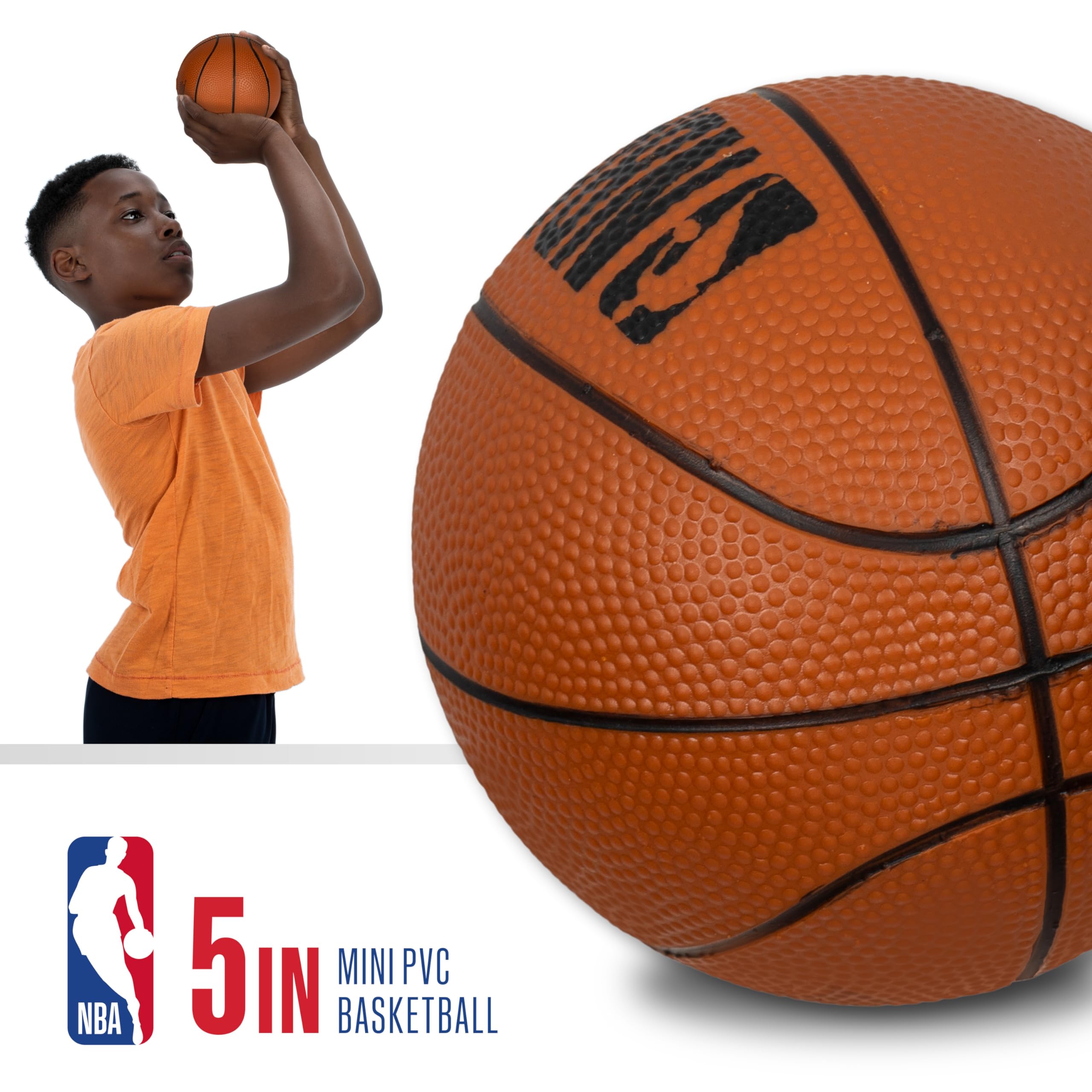 Franklin Sports NBA Over The Door Mini Basketball Hoop Set - Indoor Basketball Game for Kids with 30 Team Stickers - Perfect for Bedroom, Office & Playroom Fun - Great Gift for Young NBA Fans