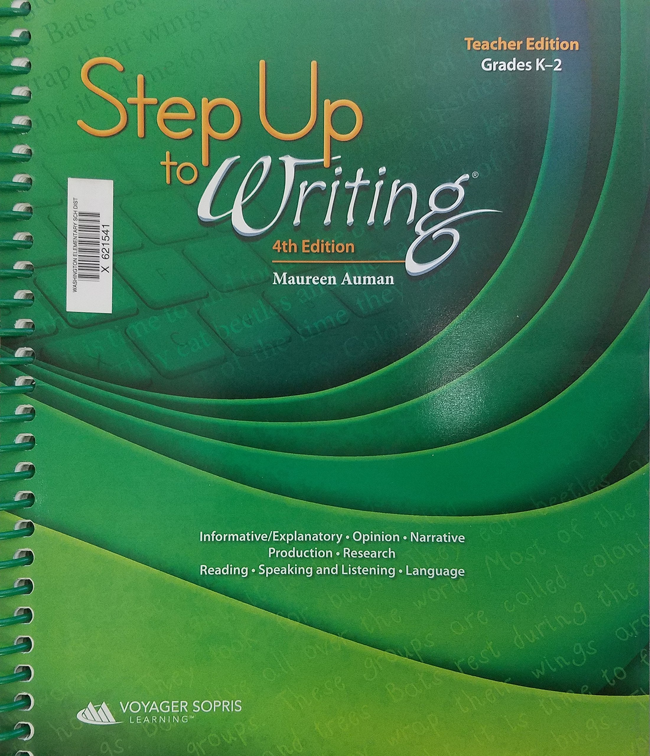 Step Up to Writing Teacher Edition for Grades K-2 | Elementary Writing Curriculum Guide | Perfect for Classroom Instruction & Homeschooling