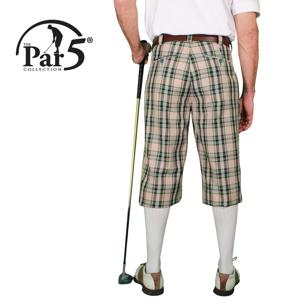 Stewart Plaid Men's 'Par 5' Golf Pants - Comfortable Stretch Fabric for Golfing & Casual Wear - Perfect for Golf Course, Office & Outdoor Activities
