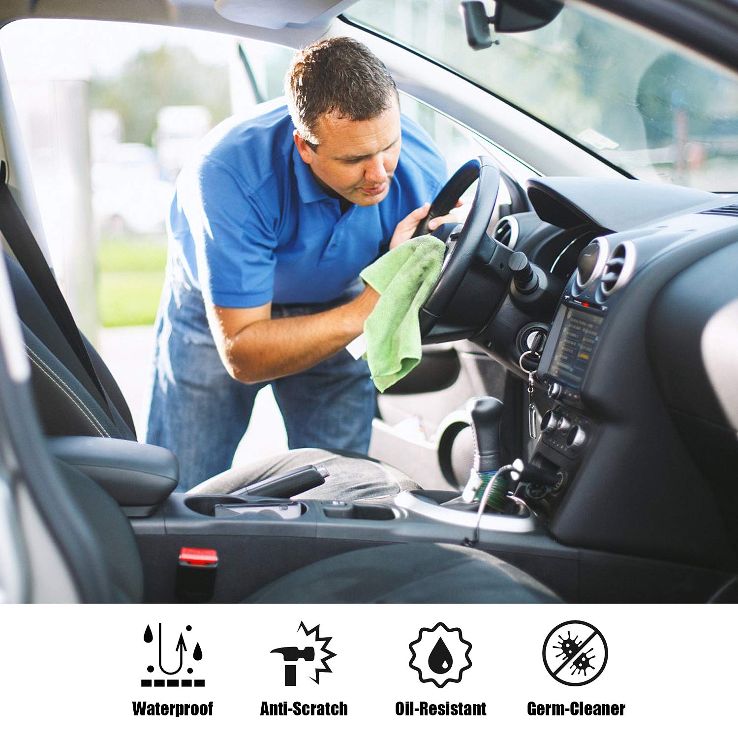 Disposable Plastic Steering Wheel Cover - Universal Fit for Cars & Trucks - 100pcs/Carton - Driving Comfort & Protection