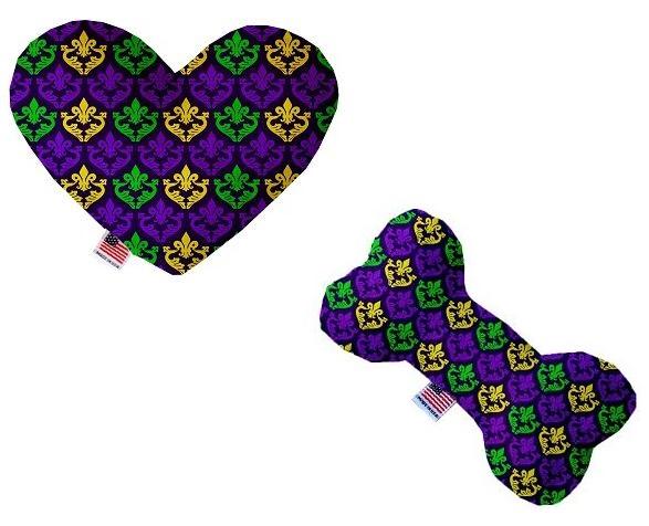 Colorful Mardi Gras Squeaker Dog Toy - Fun Noisemaker for Puppies & Small Dogs - Perfect for Carnival Parties, Training & Playtime