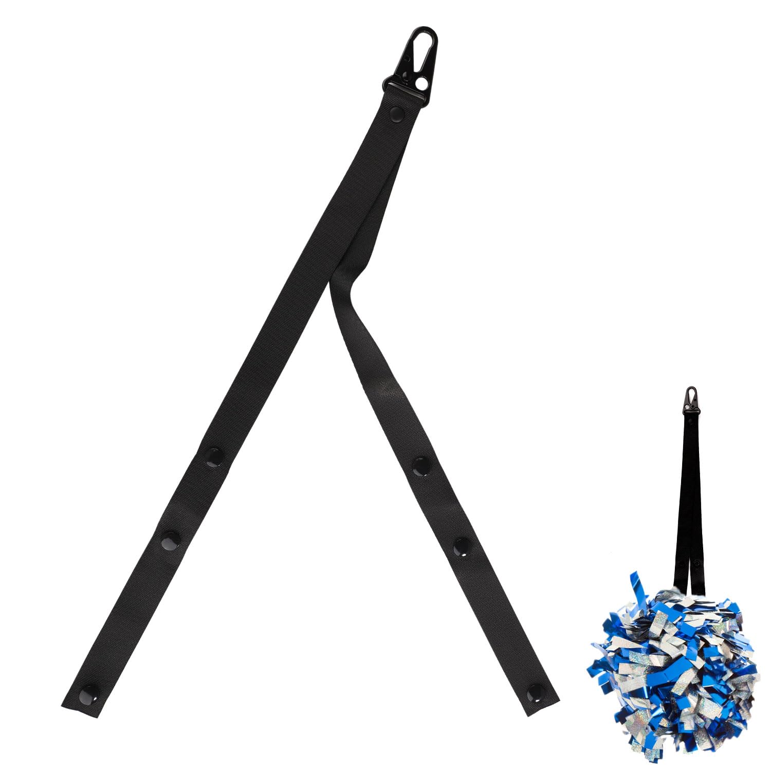 Adjustable Cheerleading Pom Pom Holder for Backpacks - Custom Made Cheer Accessories for Teen Girls - Perfect for Sports, Cheerleading, and School Spirit Events