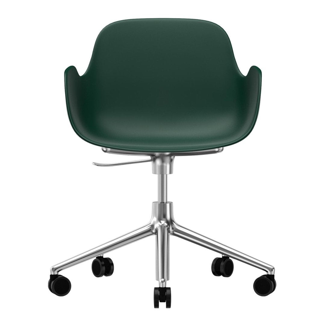 Modern Form Armchair with 5W Swivel Base & Gas Lift Mechanism - Ergonomic Office Chair for Home & Workspace Comfort