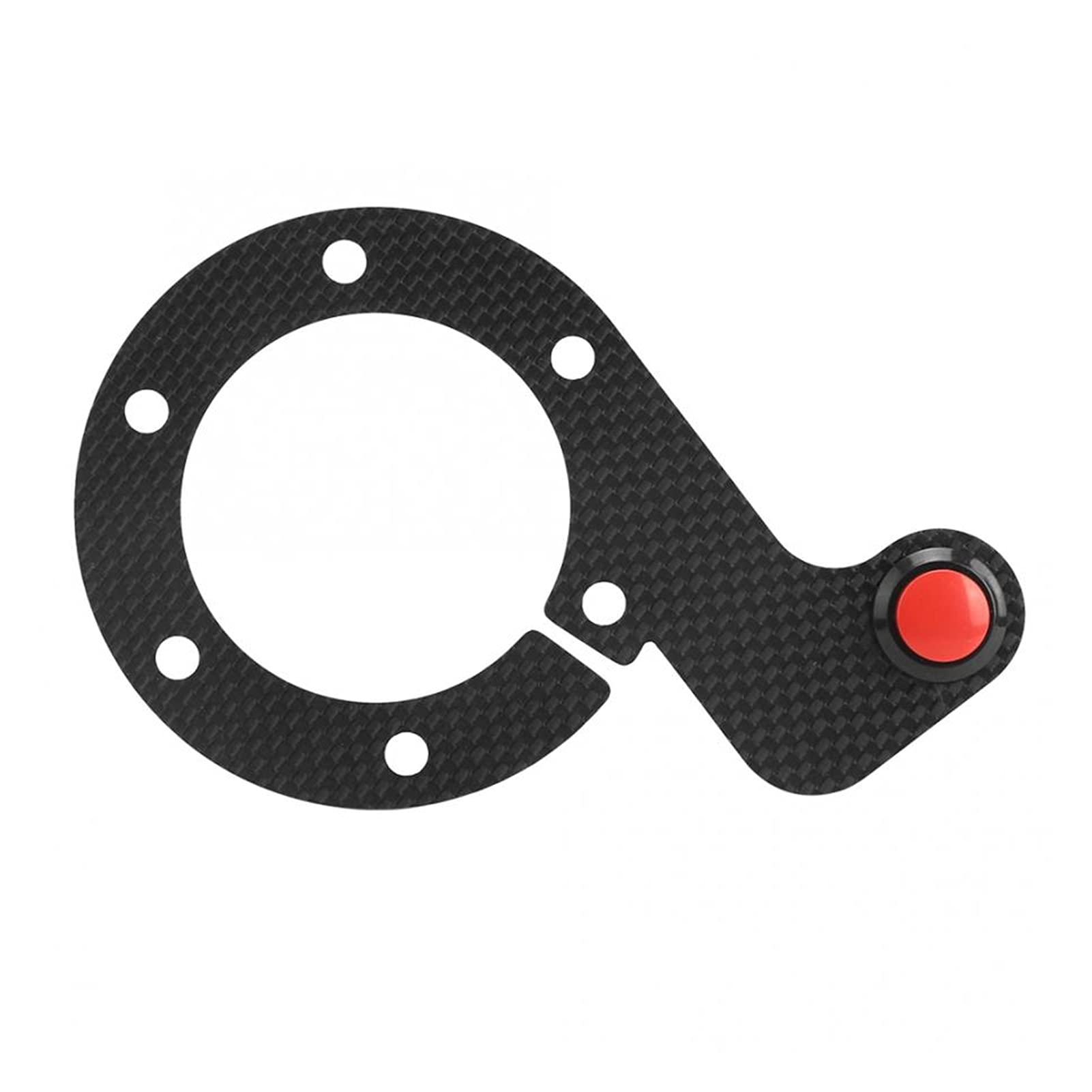 MOMO/OMP/Nardi/Sparco 6-Bolt Steering Wheel External Horn Button Kit - Acrylic & Carbon Fiber Racing Accessory for Car Interior Customization | Perfect for Track Days, Drifting & Motorsport Enthusiasts