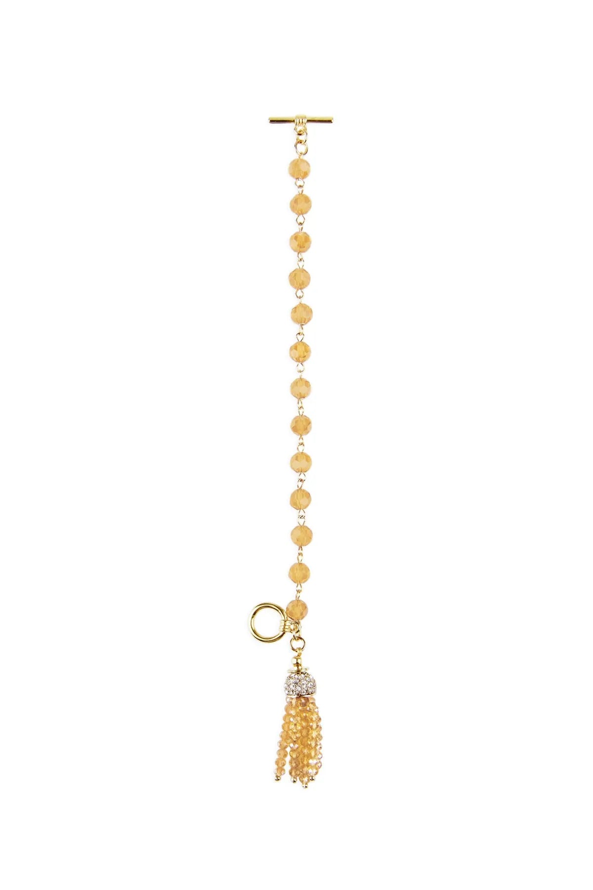 Elegant Crystal Tassel Wedding Bracelet for Brides - Perfect for Bridal Showers, Weddings & Special Occasions
