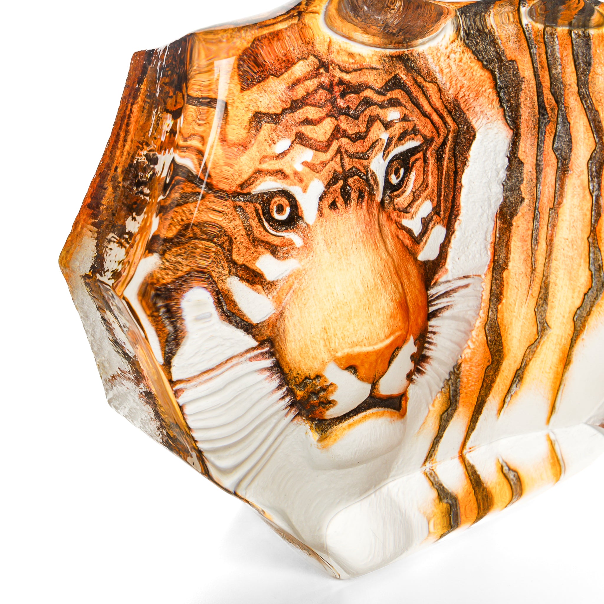 MALERAS MATS JONASSON Tiger Wall Plaque - Handmade Swedish Wooden Decor for Home & Office - Perfect for Living Room, Bedroom, or Gift Giving