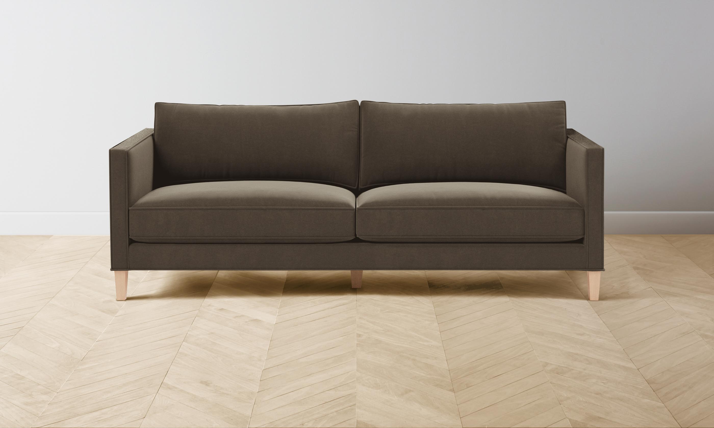 Premium Crosby Sectional Sofa - Luxurious Mohair Mink Fabric for Living Room, Lounge & Home Theater Comfort