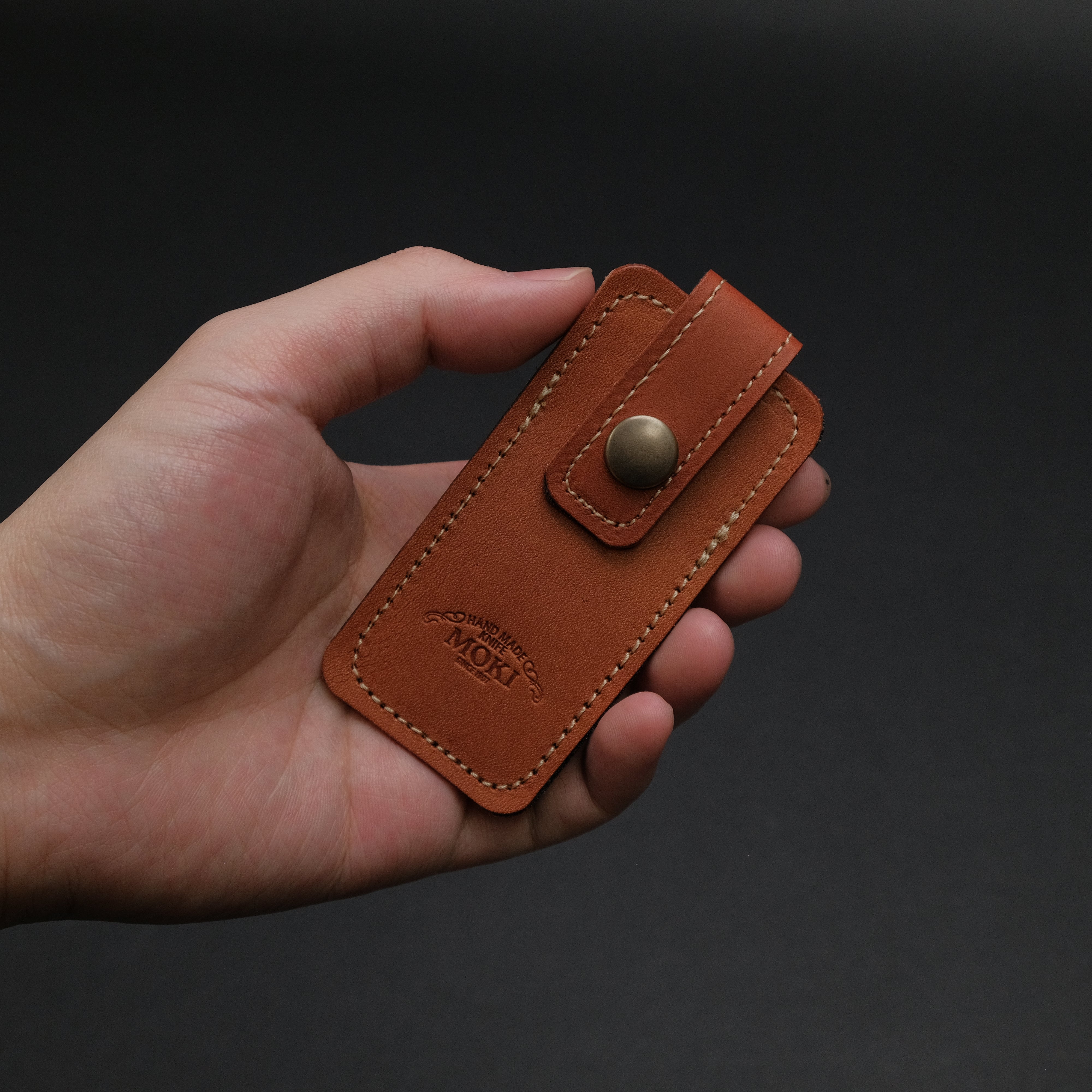 MOKI Kita Kitsune Folding Pocket Knife with Quince Wood Handle - Perfect for Camping, Hiking & Everyday Carry (EDC)