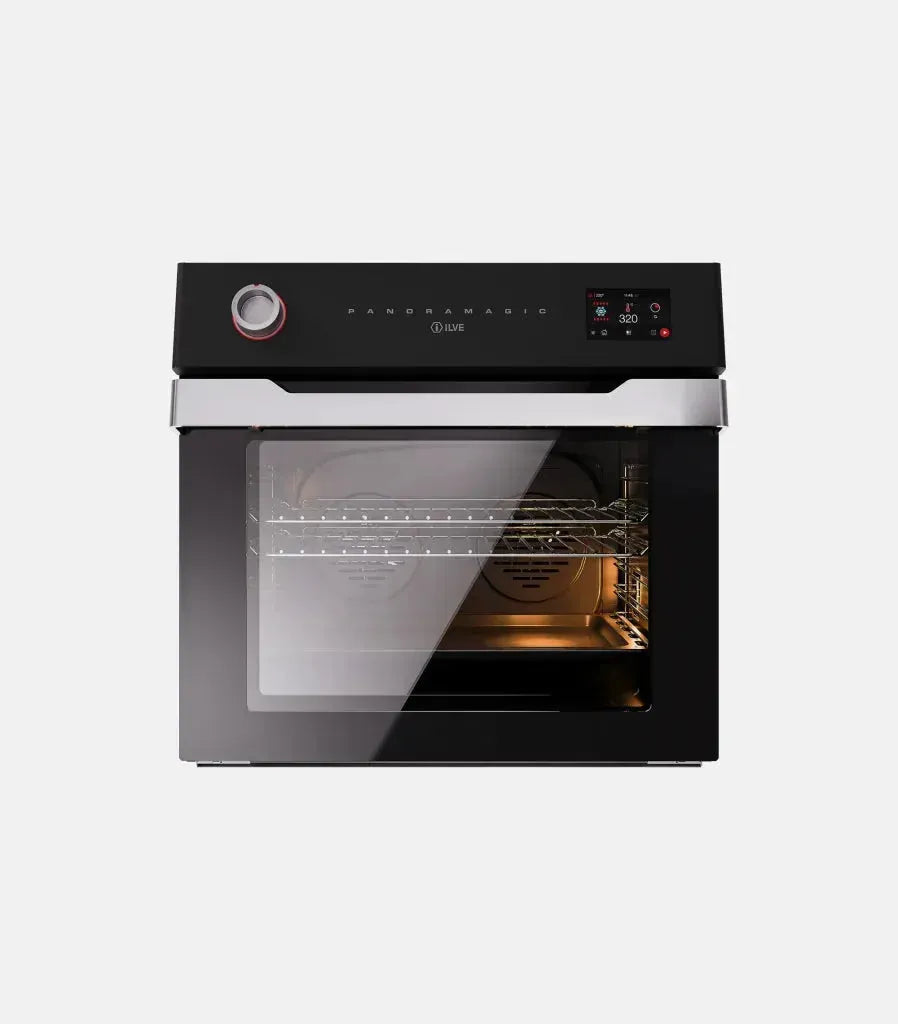 ILVE Panoramagic 76cm Built-In Oven with TFT Display - Premium Stainless Steel Electric Oven for Professional Baking, Roasting & Cooking in Modern Kitchens