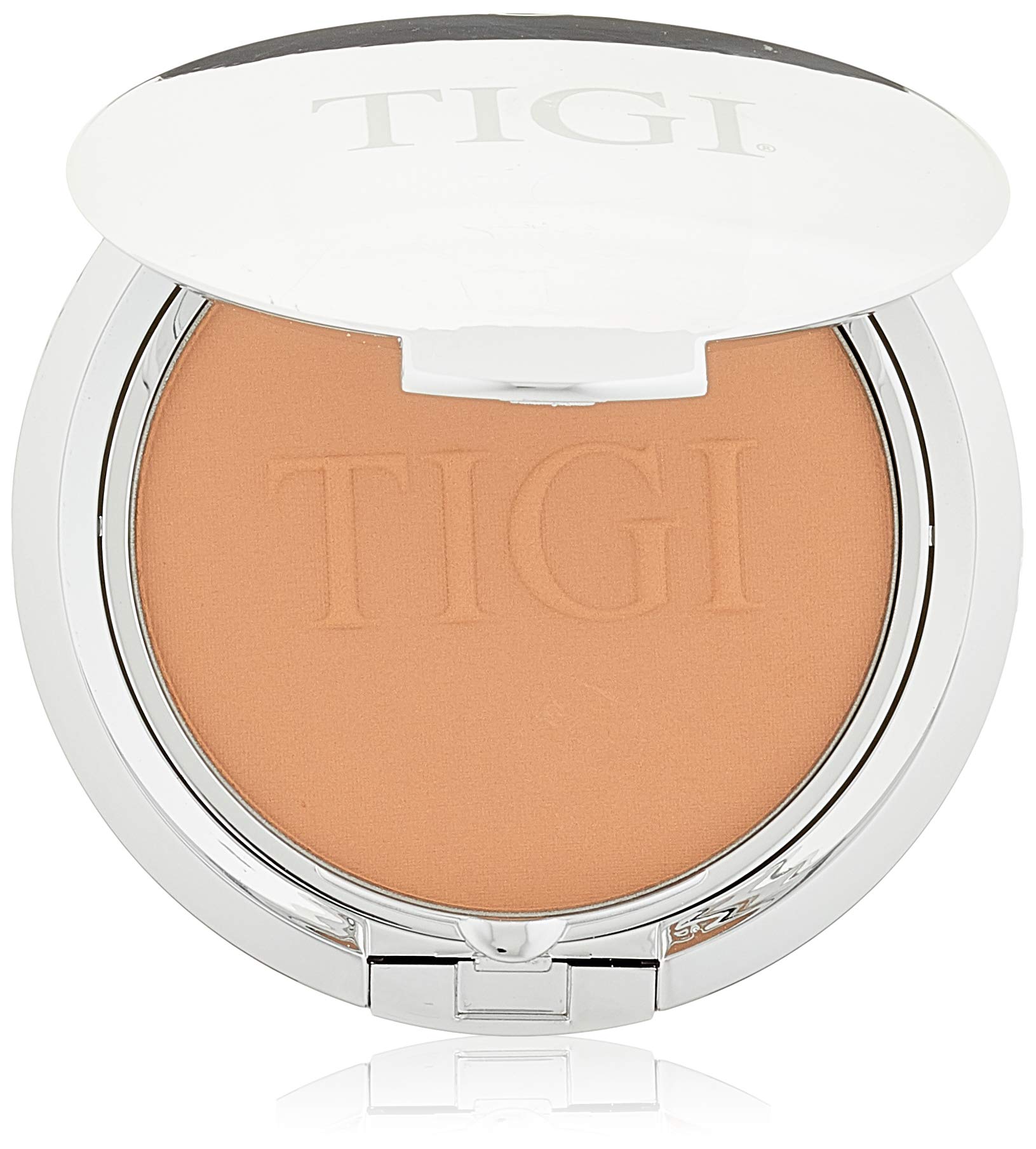 TIGI Cosmetics Powder Foundation in Charm - 0.37 Ounce | Oil-Control, Lightweight & Buildable Coverage | Perfect for Everyday Wear & Touch-Ups On-The-Go