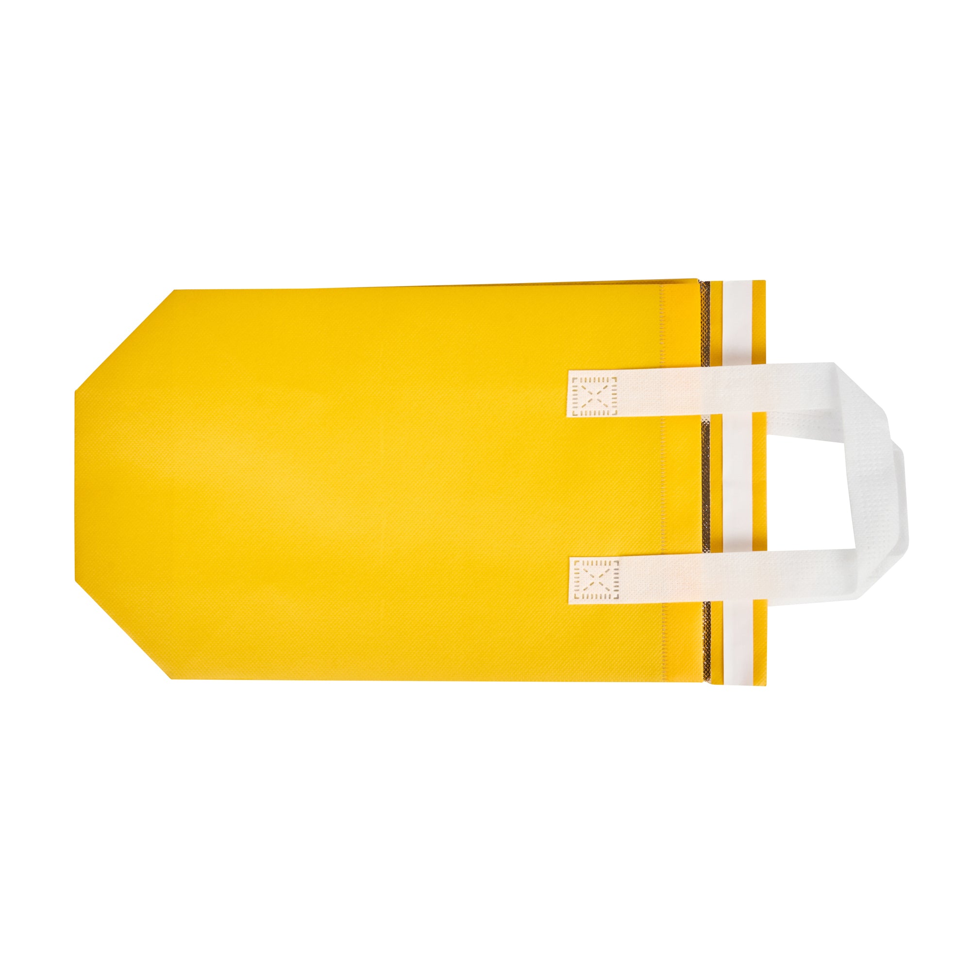 Yellow Insulated Take Out Bags - Tamper Evident Food Delivery Bags (8.25