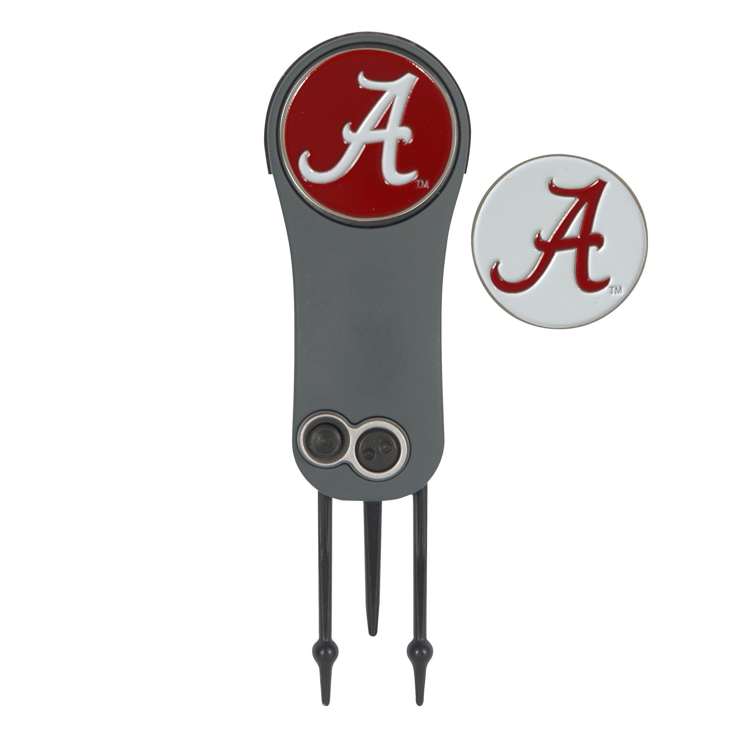 Team Effort Collegiate Switchblade Golf Repair Tool with 2 Ball Markers – Perfect for Golf Course Greens & Tournament Play