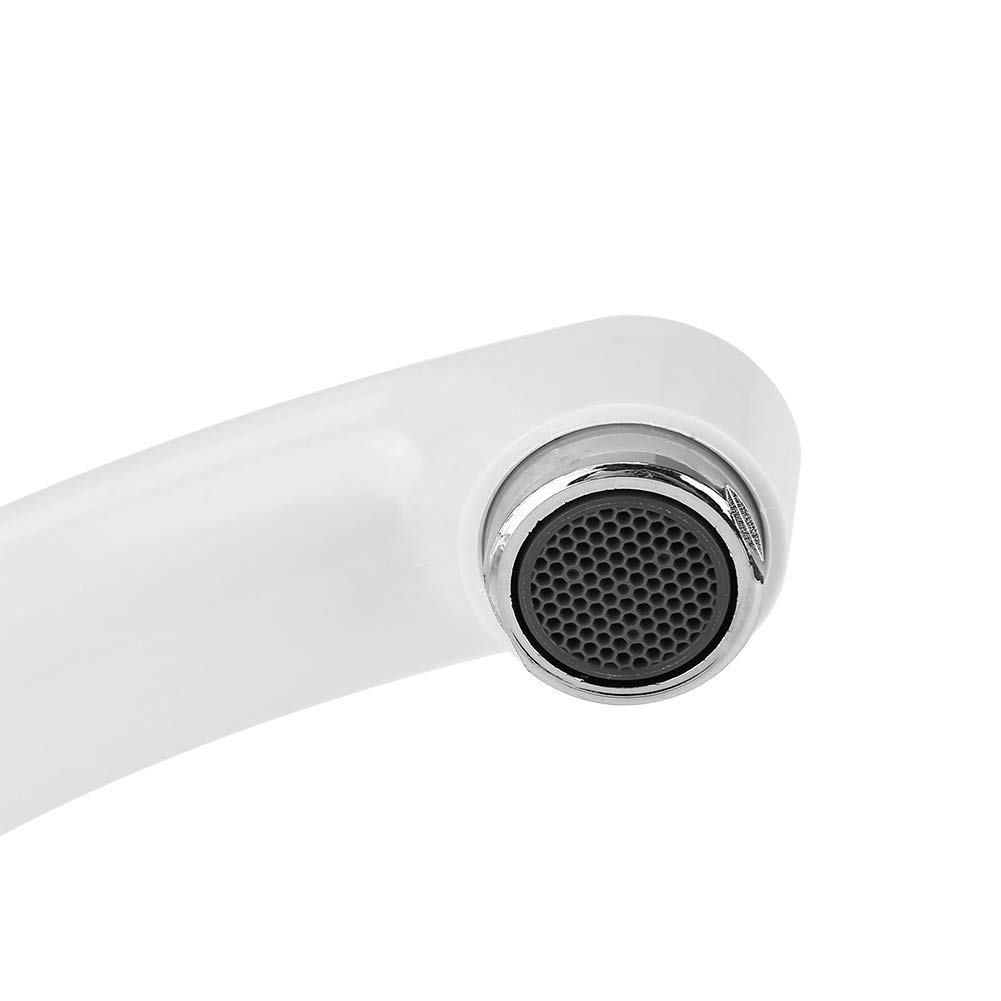 ABS Plastic Cold Water Faucet, Single Handle Straight Inlet G1/2 Thread Sink Accessory for Kitchen Bathroom - Perfect for Home, Garden & Outdoor Use
