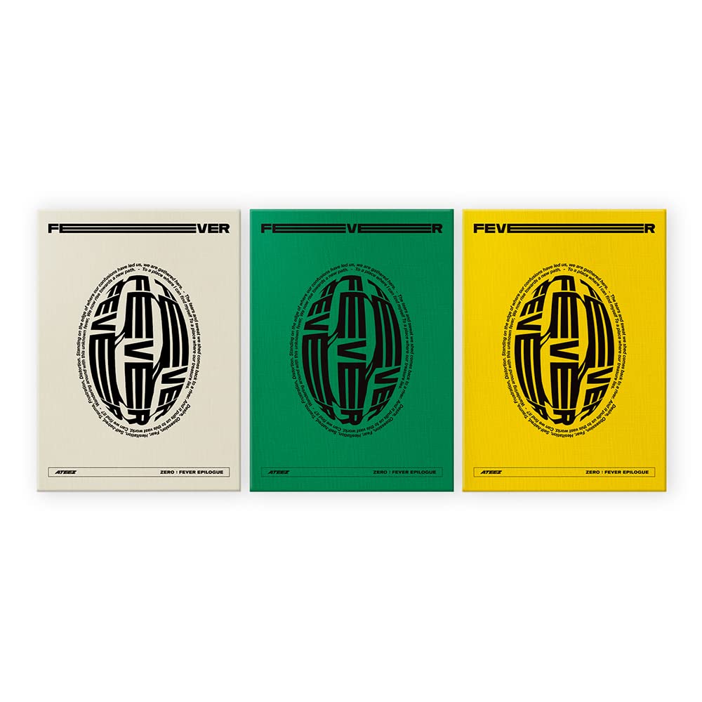 KQ Entertainment ATEEZ - ZERO : FEVER EPILOGUE Album with Folded Poster & Random Photocards Set | Kpop Merchandise for Fans, Collectors & Gift Giving