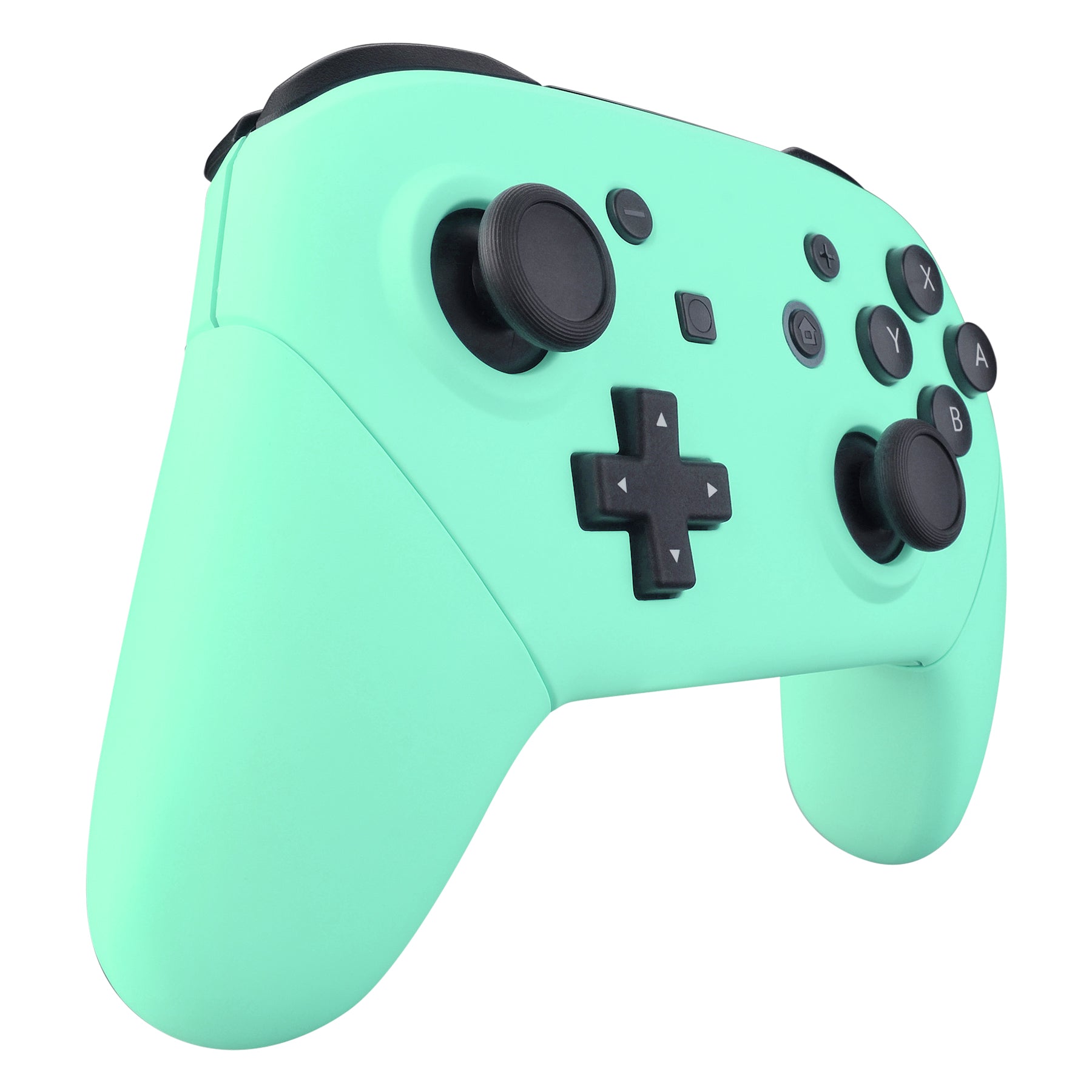 eXtremeRate Mint Green Faceplate & Backplate Replacement for Nintendo Switch Pro Controller - DIY Custom Shell Kit (Controller Not Included) - Perfect for Gaming, Modding, and Personalization