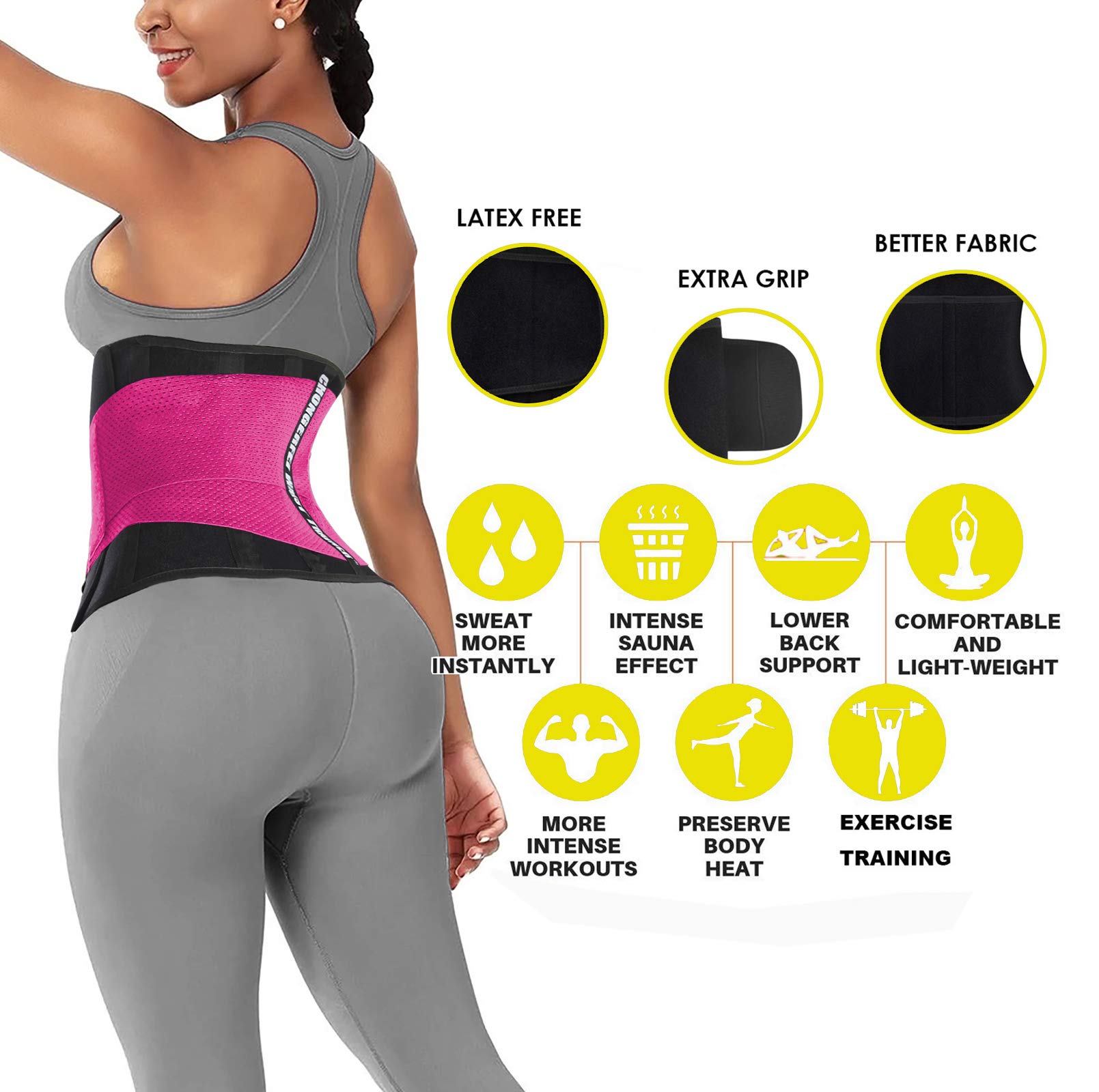 Waist Trainer Belt for Women & Men - Slimming Waist Trimmer & Ab Belt - Tummy Control Body Shaper for Weight Loss & Postpartum Recovery - Perfect for Gym, Workout & Daily Wear