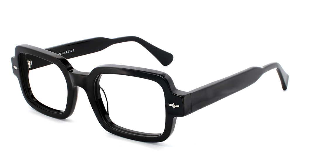 Stylish Thick Rimmed Rectangle Eyeglass Frames WD1308P - Trendy Unisex Glasses for Reading, Driving & Everyday Wear