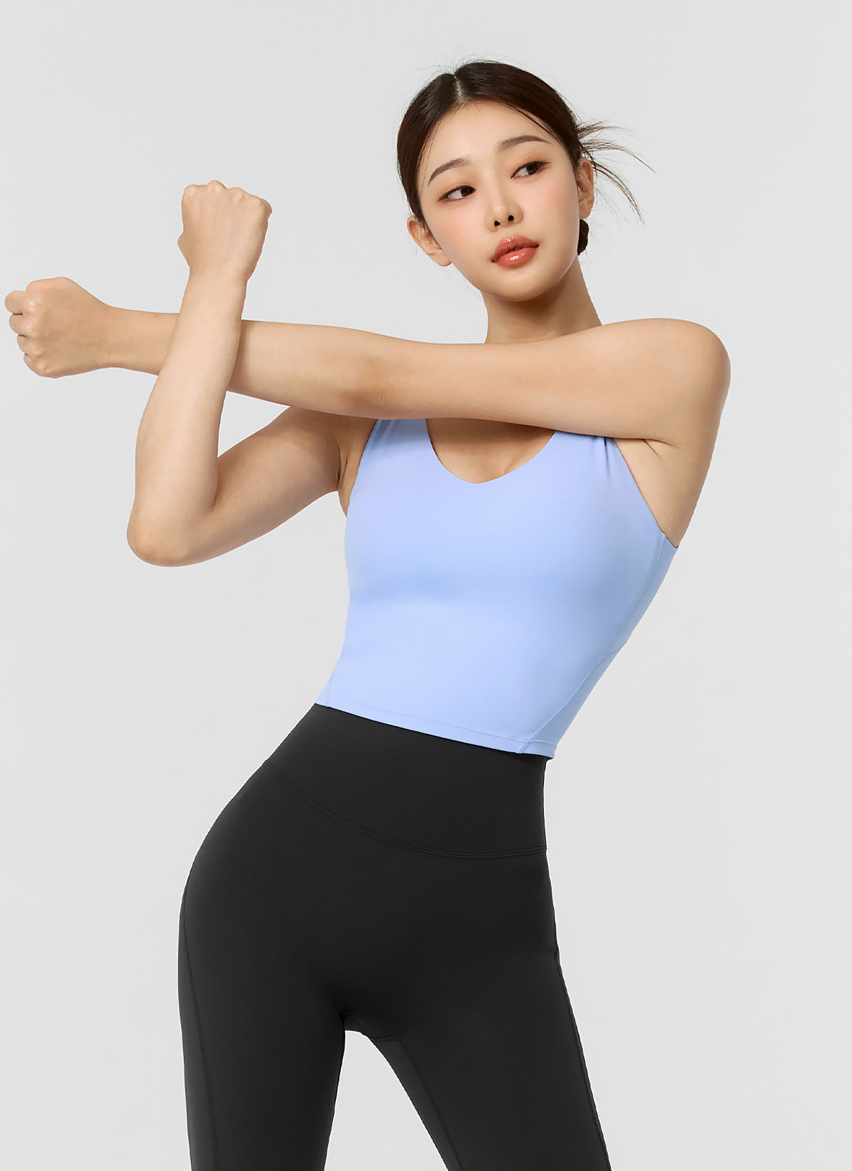 Black Label Signature V-Neck Crop Top for Women - Sexy Casual & Party Wear - Perfect for Dates, Clubbing, and Summer Outfits