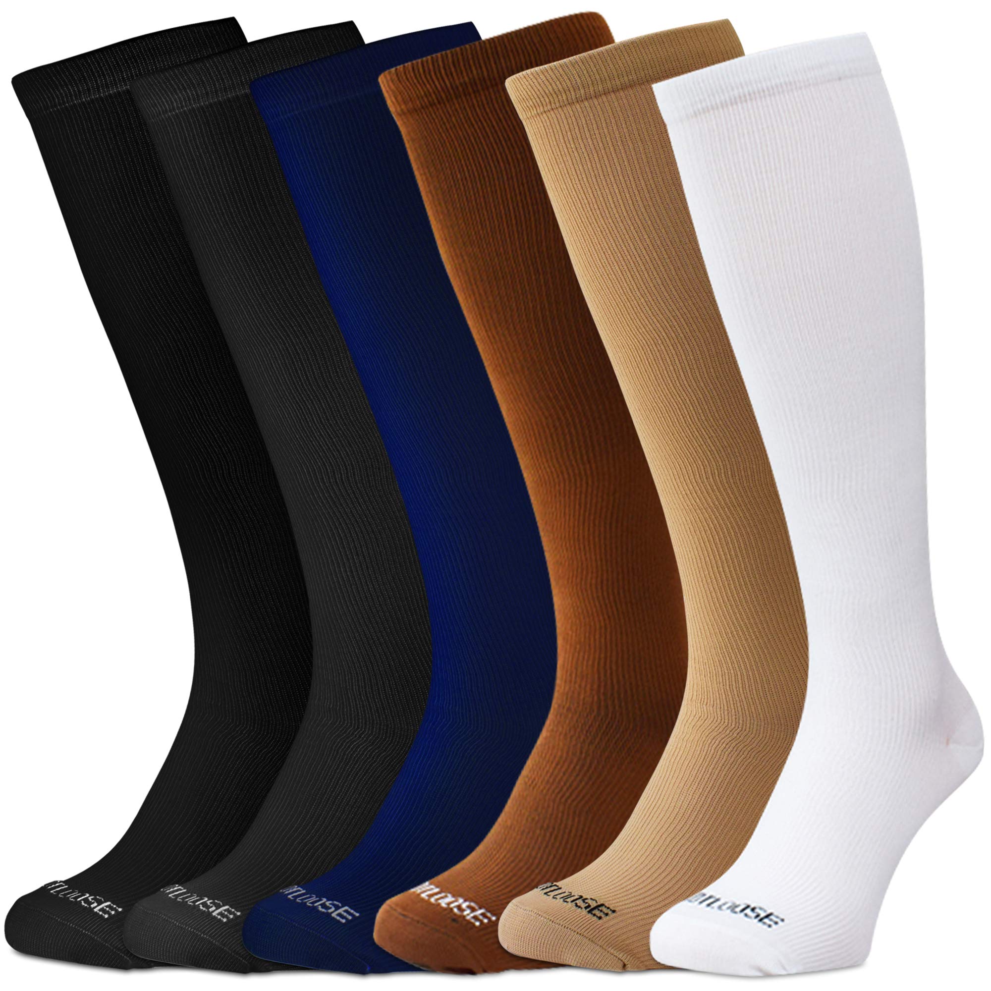 Best Compression Socks for Men & Women - Running, Workout & Recovery Support - Improve Circulation & Reduce Swelling (Great for Travel, Nursing & Sports)