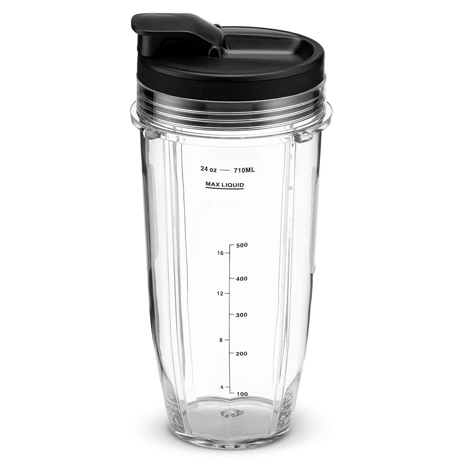 Nutri Ninja 24 oz Tritan Cups with Sip & Seal Lids - Compatible with BL480, BL490, BL640, BL680 Auto IQ Series Blenders (Pack of 2) - Perfect for Smoothies, Protein Shakes & Meal Prep