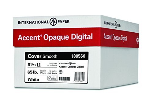 Premium 65lb (176gsm) Smooth White Cardstock Paper - 8.5